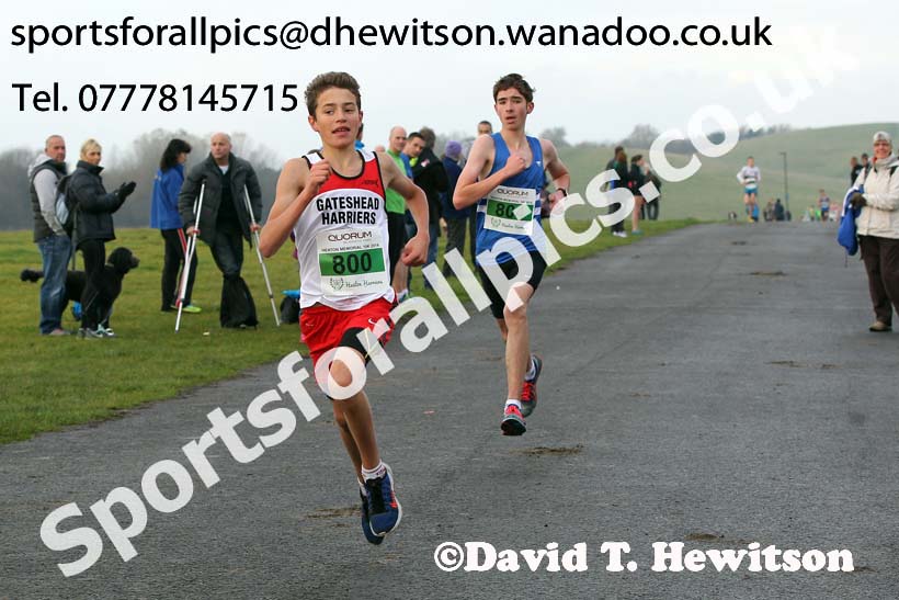 Under-15s Heaton Harriers Memorial Road Race. Photo: David T. Hewitson/Sports for All Pics